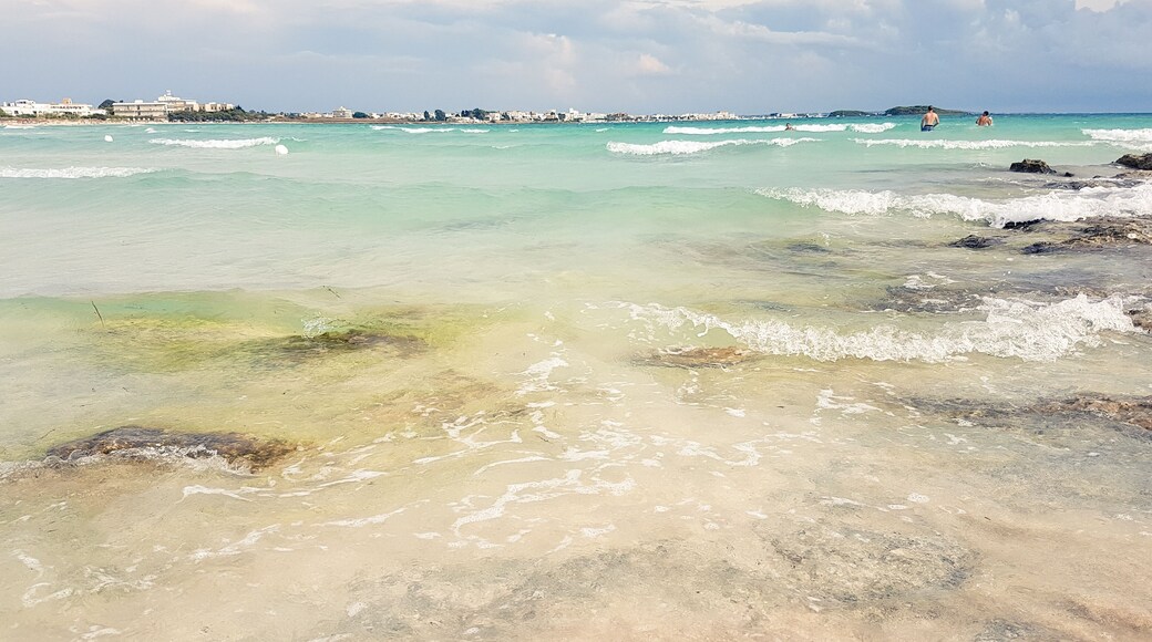 Beach in Porto Cesareo, Italy in the summer day.