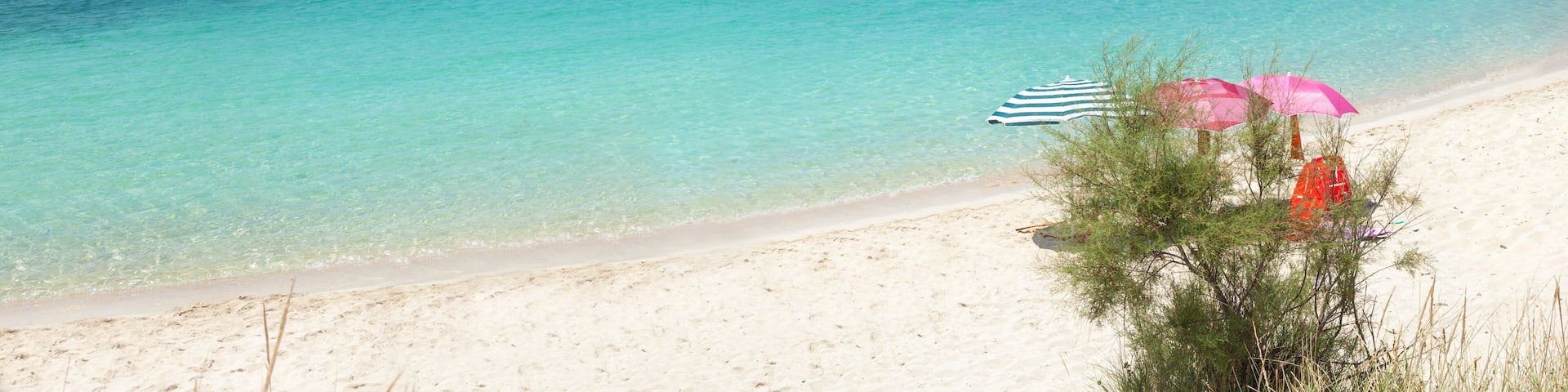 Beautiful beach on the southern coast of Italy