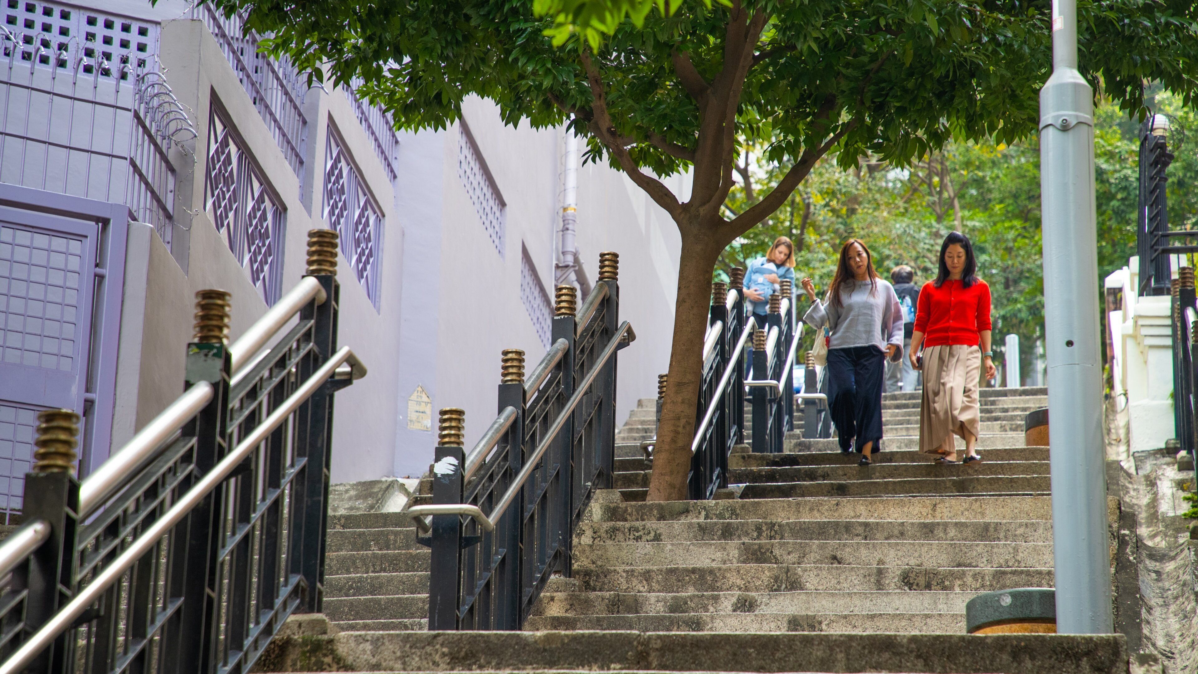 Ladder Street showing street scenes as well as a couple
