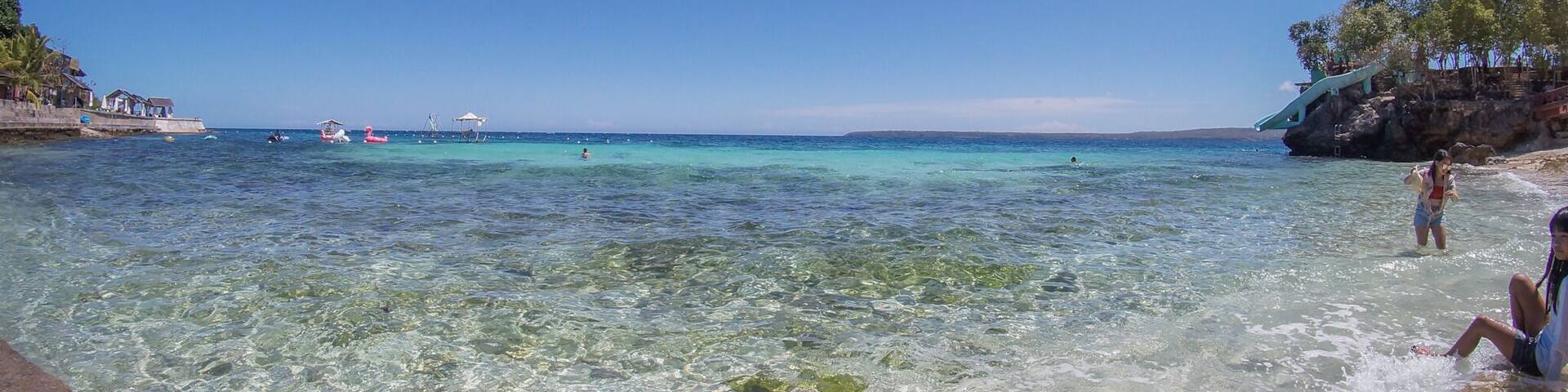 View from the lower steps at Salagdoong Beach