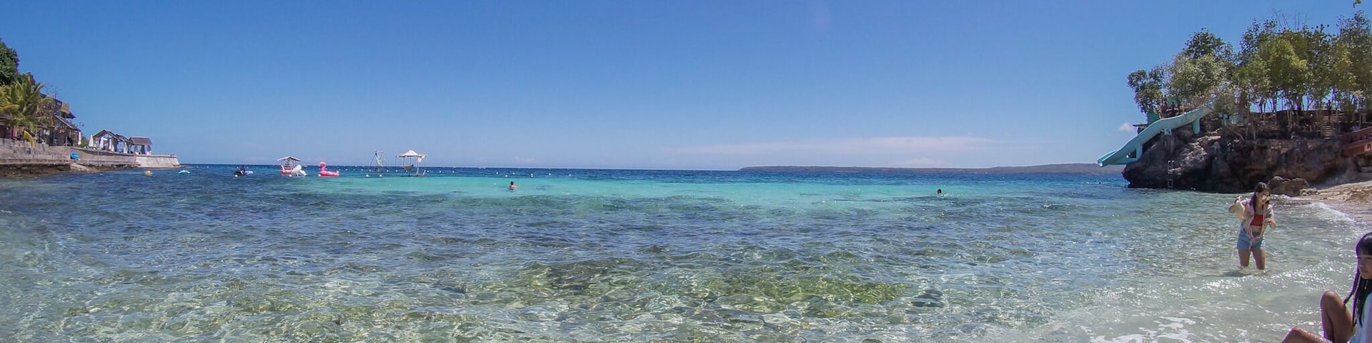 View from the lower steps at Salagdoong Beach