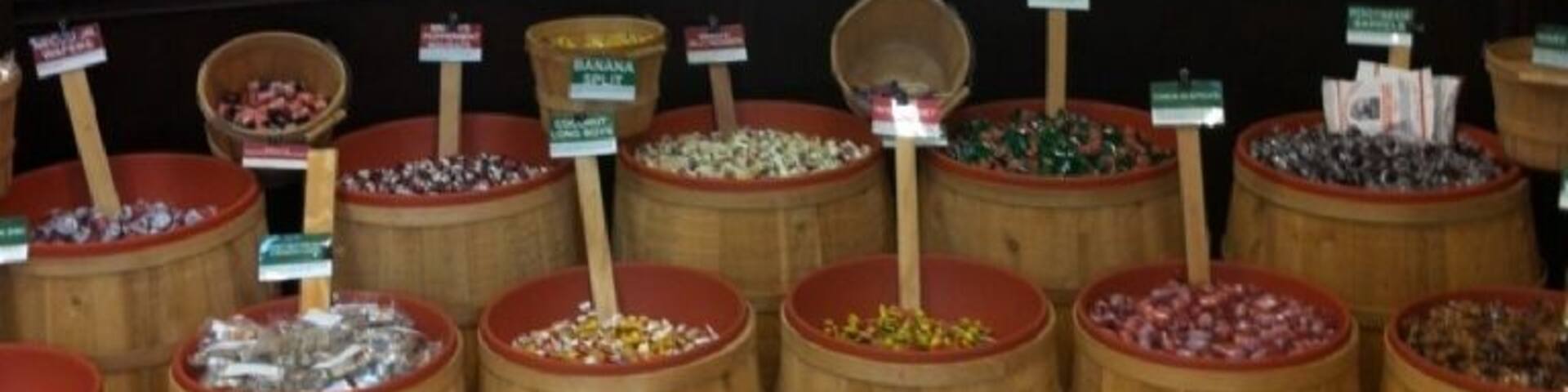 This store will definitely bring out the kid in you. Absolutely a children's paradise. From throwback, retro candy to modern day kind, this candy barrel store has them all.