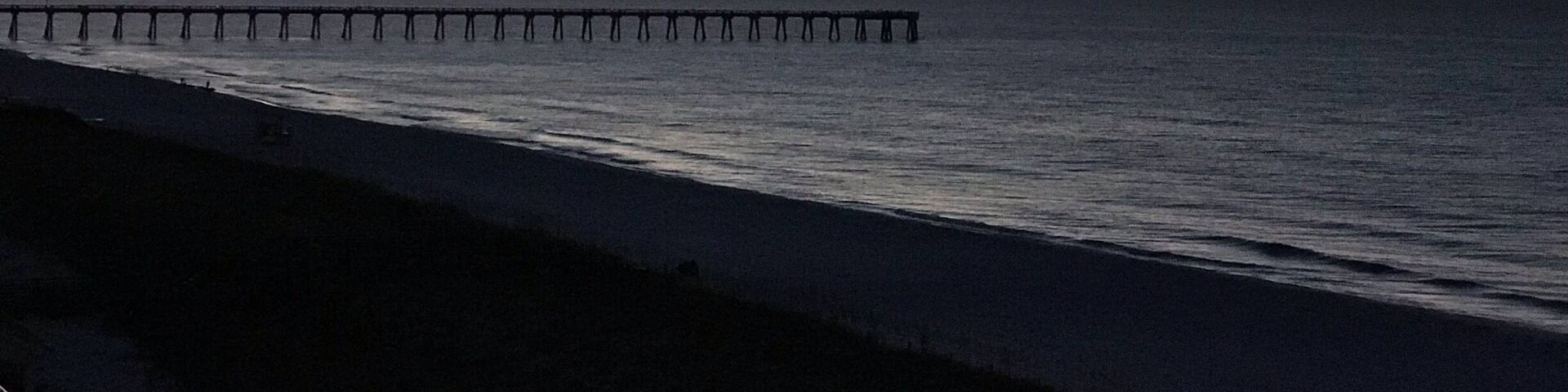 Sunrise at the beach. Doesn’t get much better than that. There were tons of shells that had washed up onto beach over night, mostly smaller shells but still pretty neat.
