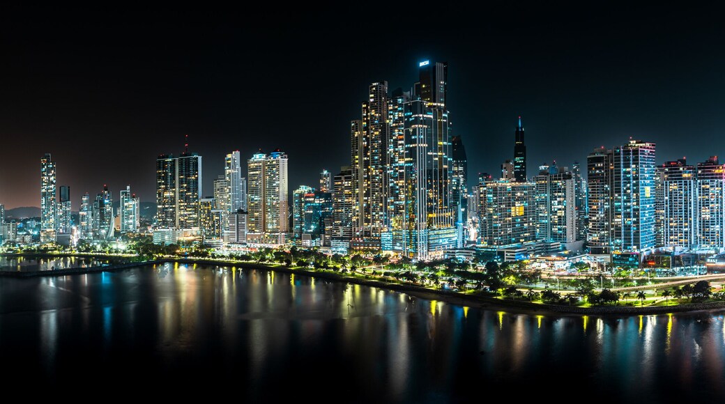 Panama City night skyline