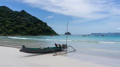Plage de Selong Belanak, Lombok, Indonésie