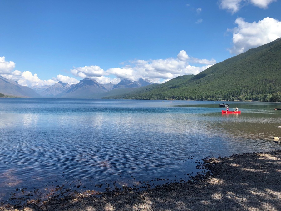 Lake McDonald in Glacier National Park Montana