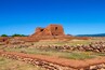 Wide view of the Pueblo Church at Pecos National Park, New Mexico