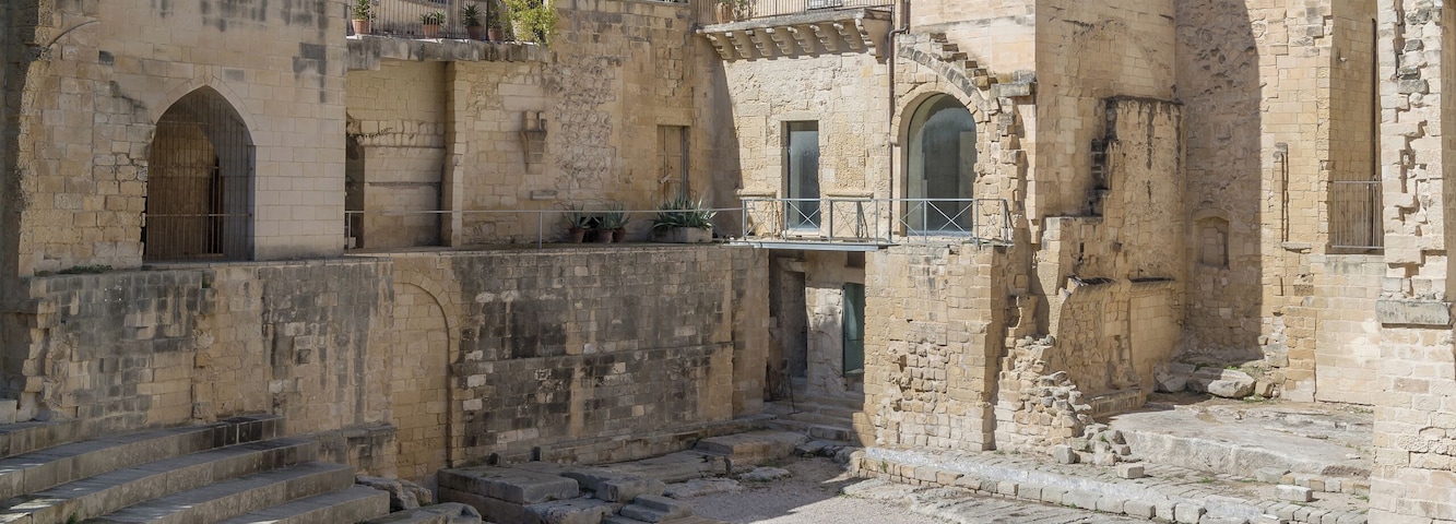 The roman theater of Lecce was excavated in 1929 during earthwork for the adjecent gardens of palazzo D'Arpe and palazzo Romano.