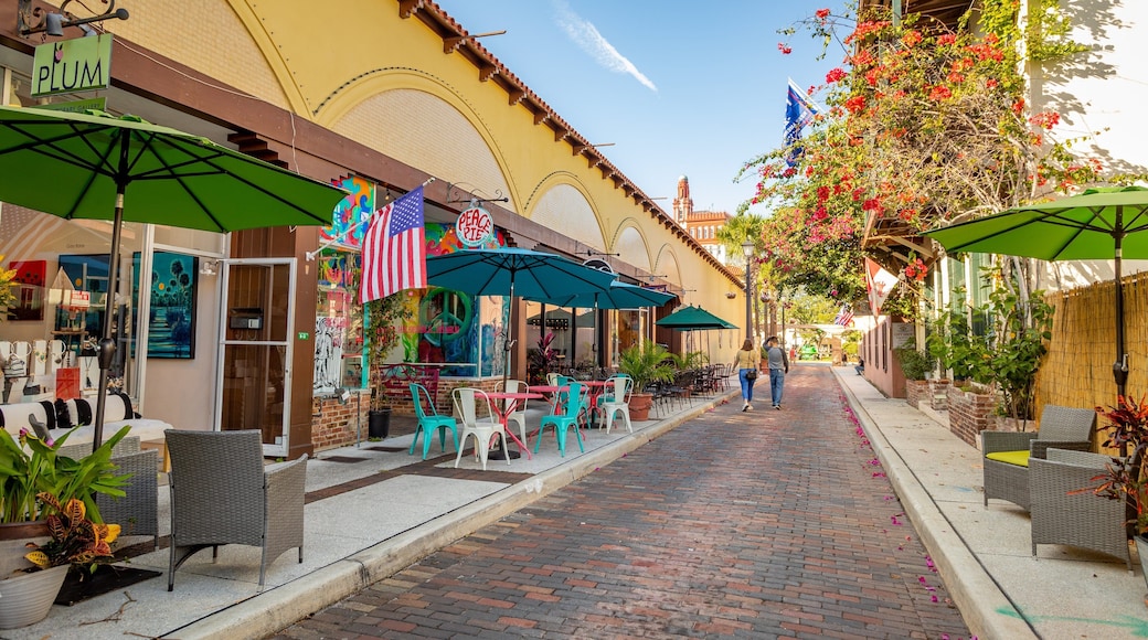Aviles Street featuring street scenes as well as a couple