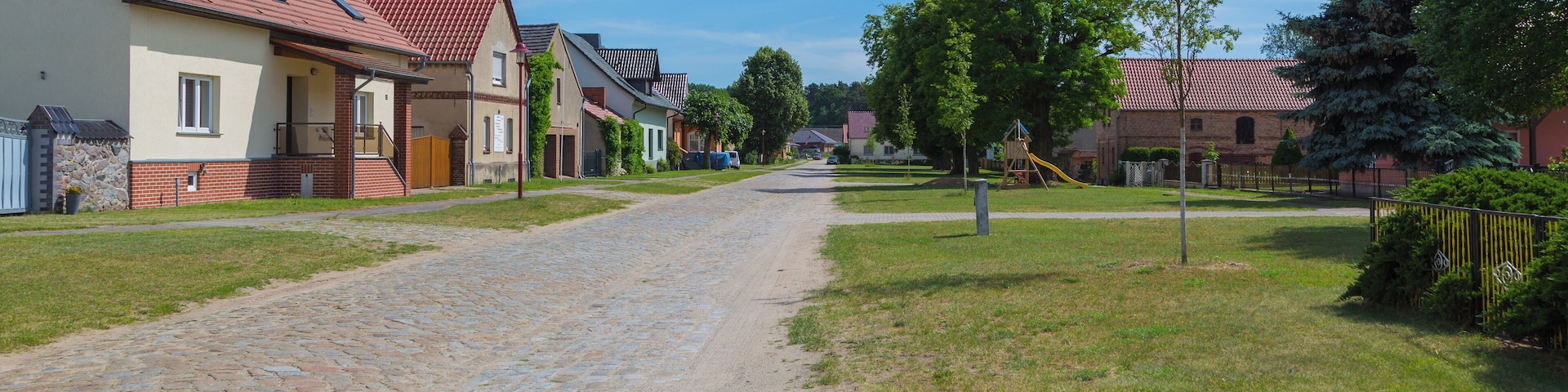 At Zeust, a district of Friedland, Landkreis Oder-Spree, Brandenburg, Germany. It is such a tiny village that all the streets there are named 'Zeust too.
