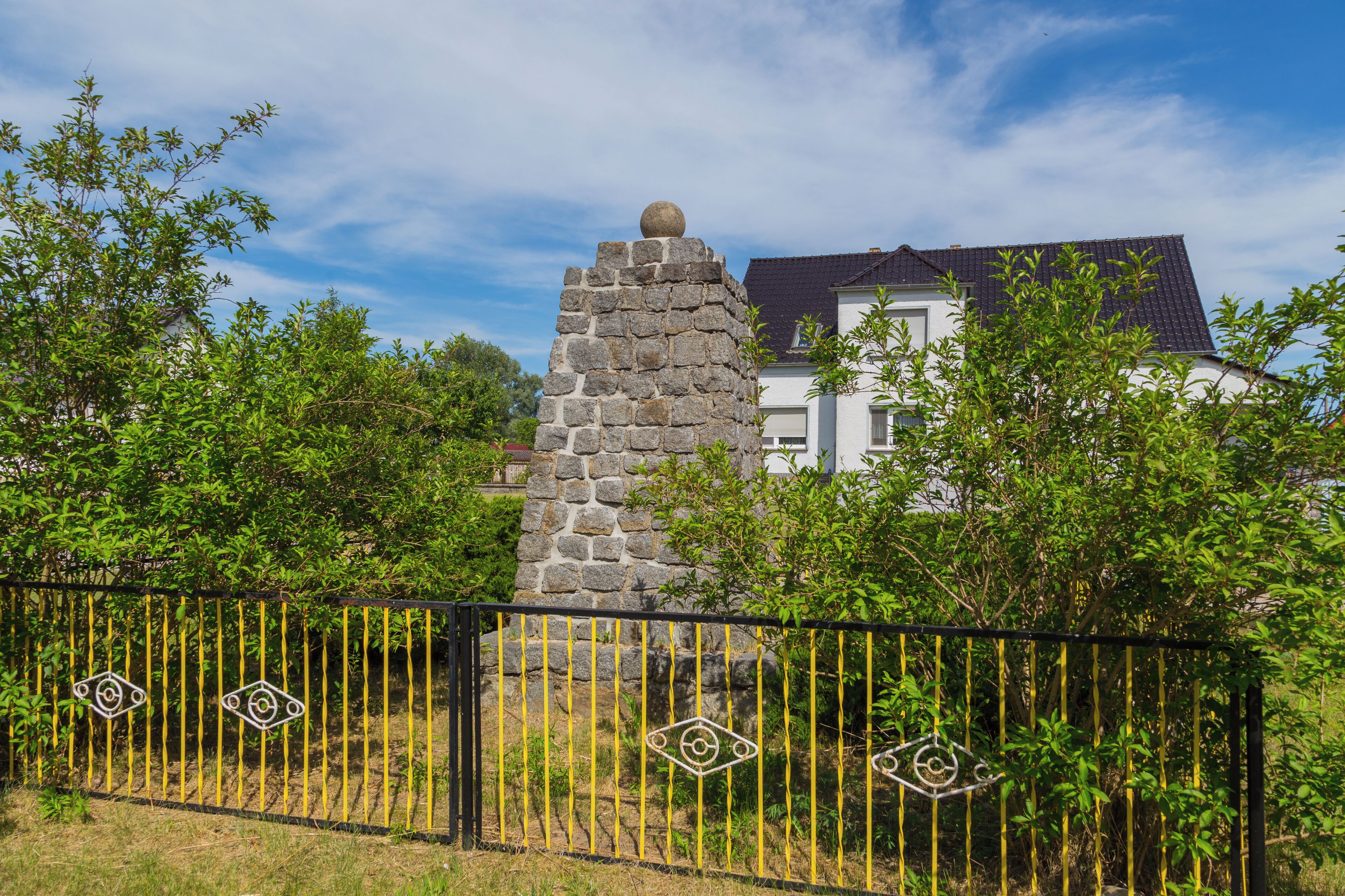 World War I memorial in Zeust, a district of Friedland, Landkreis Oder-Spree, Brandenburg, Germany.
