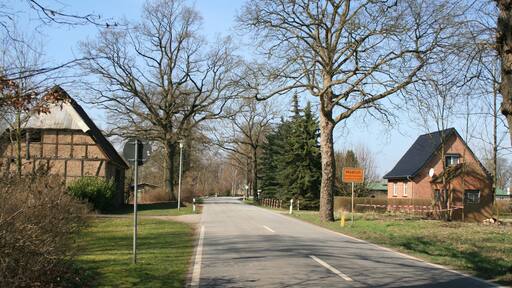 Östliches Ortseingangsschild