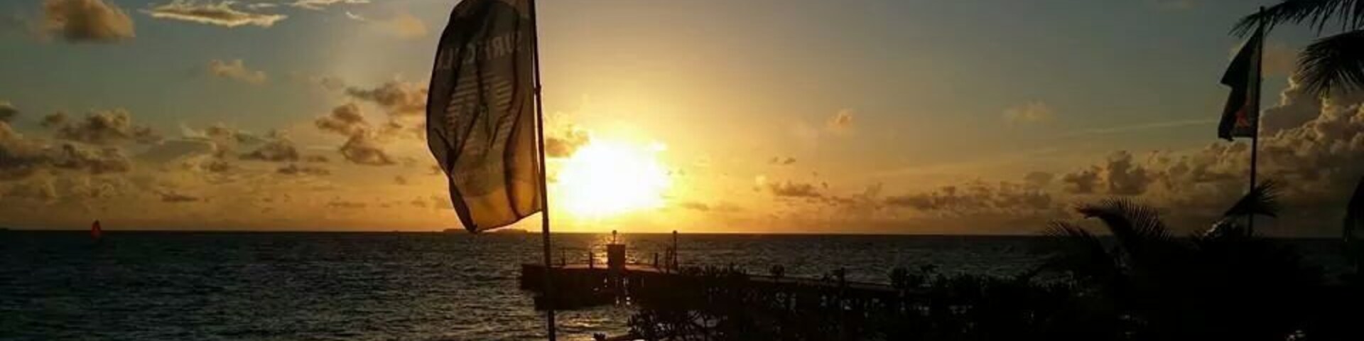 Sunsets are a joy to behold on this beautiful island.
The water villas are lovely and good reefs can be found at your doorstep. It's booked months ahead, so do your planning!
