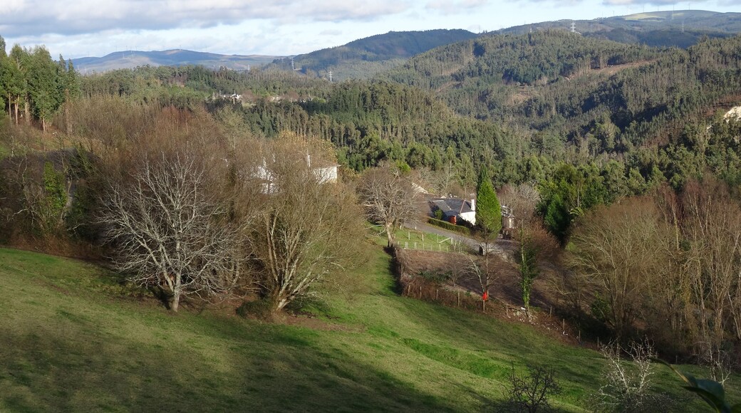View from village of Ourol, municipality of Ourol, Galicia, Spain.