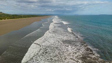 Vistas aereas Playa las Lajas Chiriqui