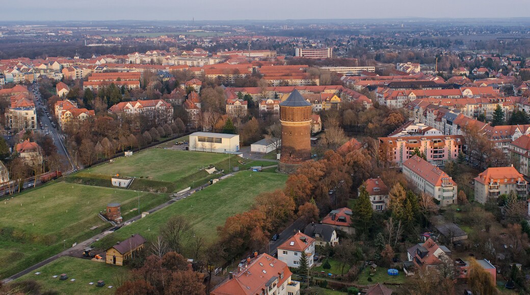 old water tower Probstheida in the residential district of Stötteritz in Leipzig, Germany