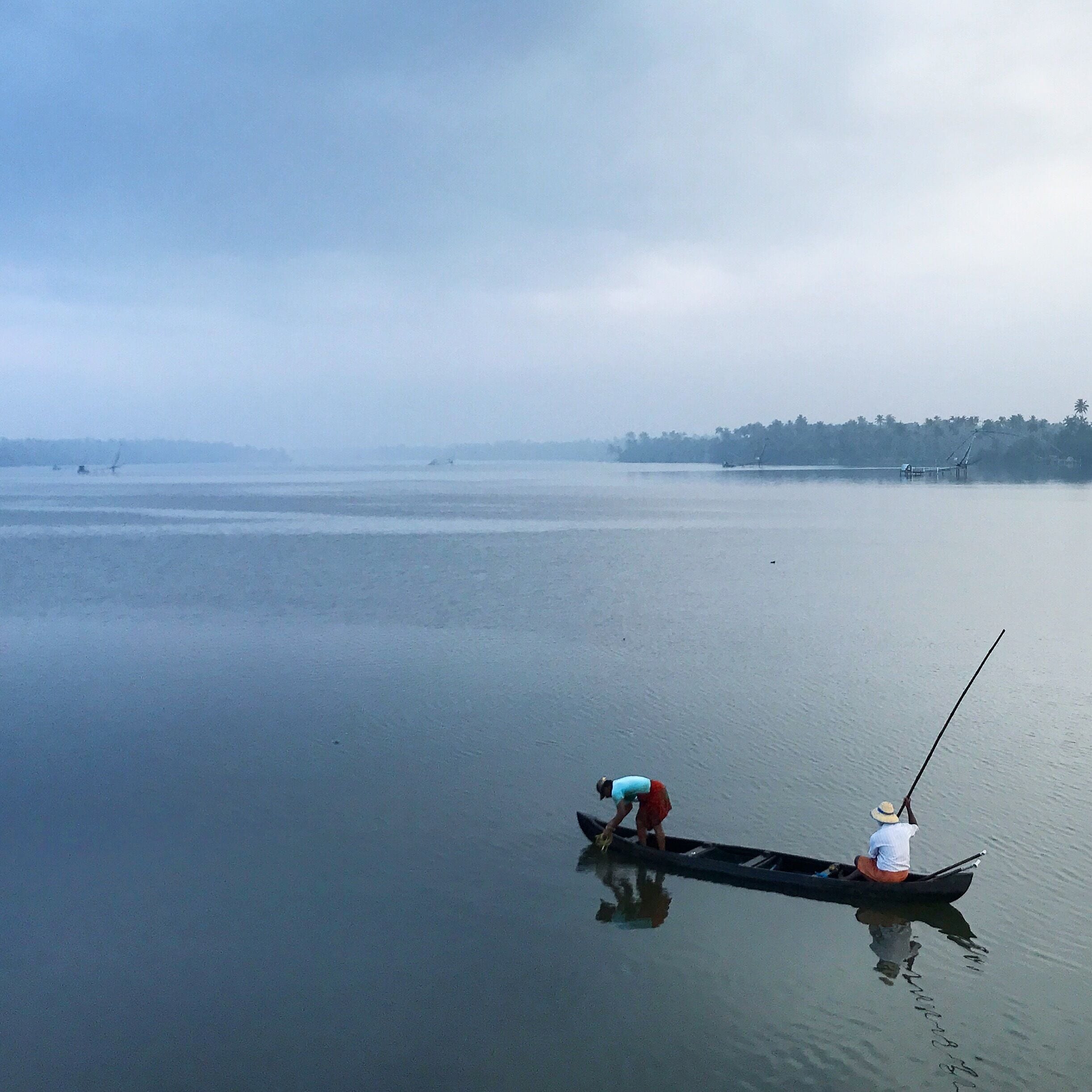 The prestine backwaters of Cherai.
