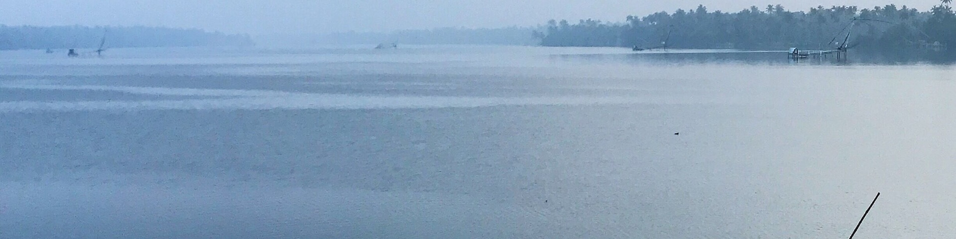 The prestine backwaters of Cherai.