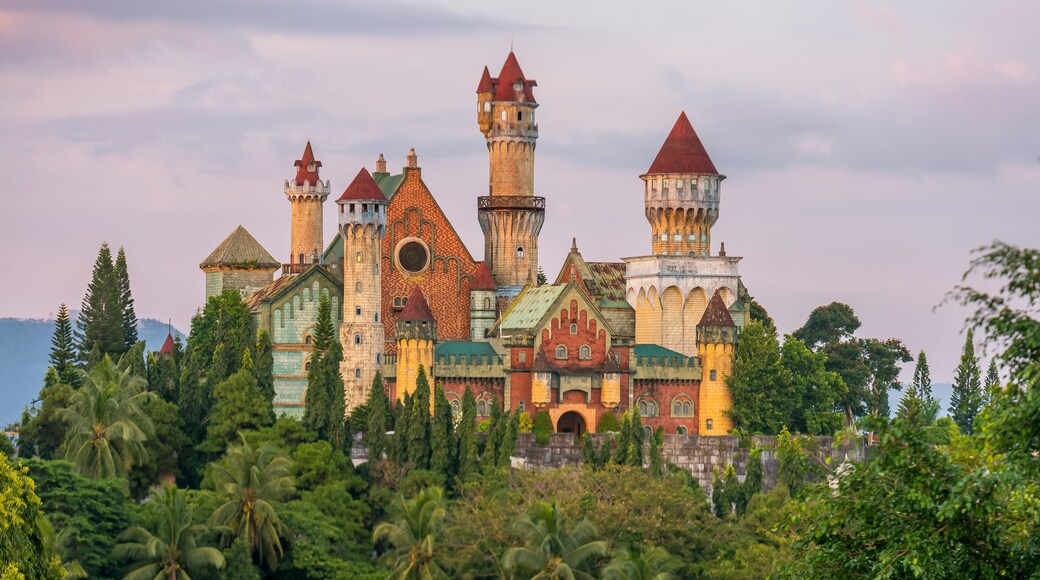 Fantasy World, an abandoned amusement park with a medieval themed castle, in Lemery, Batangas, near Tagaytay. Late afternoon shot.