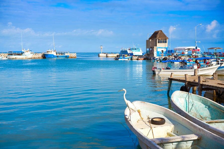 Chiquila port in Quintana Roo Mexico crossing ferry point to Holbox