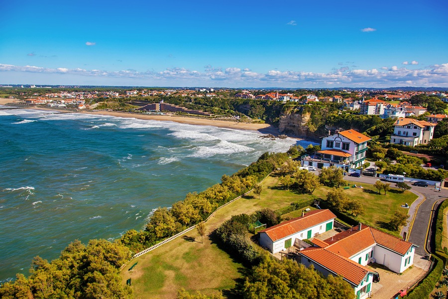 Biarritz and Anglet from Sky, Shutterstock ID 1193087377, Purchase Order: -