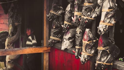 Off the beaten track: This a remnant of the traditional animist belief that animals need to be sacrificed to please local spirits. #culture