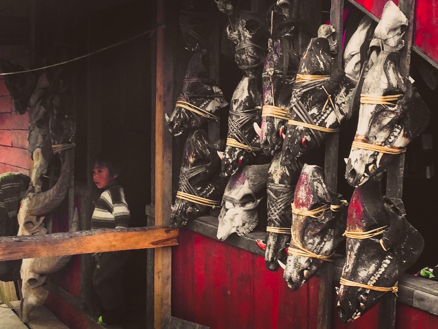 Off the beaten track: This a remnant of the traditional animist belief that animals need to be sacrificed to please local spirits. #culture