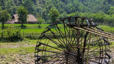 Thin Village in Con Cuong DIstrict, Nghe An Province of Vietnam