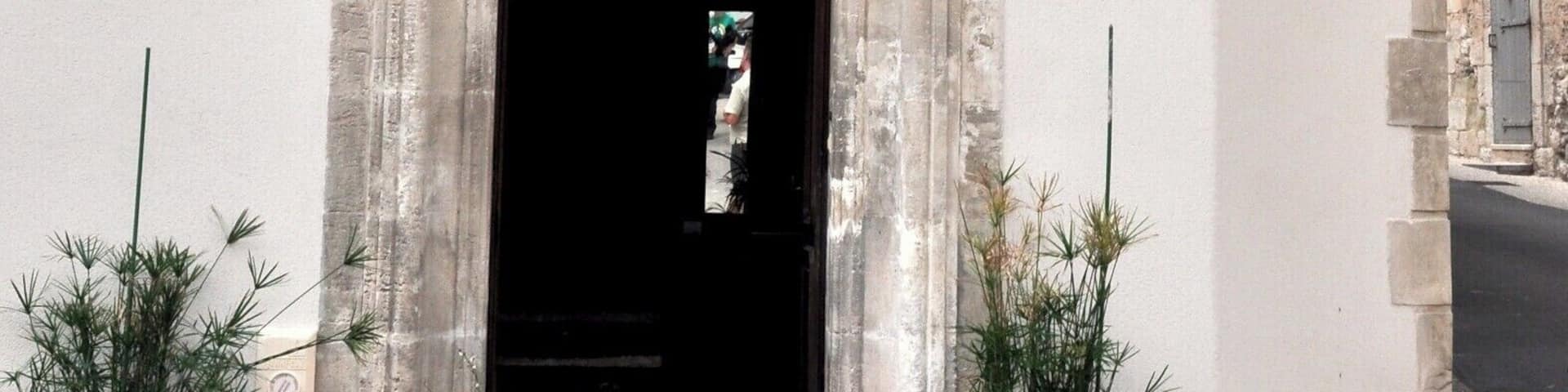 The ruined chateau atop this town once belonged to the Marquis de Sade, but is now owned by Pierre Cardin. We visited on a particularly spooky day, but the Cafe de France was a welcoming sight.