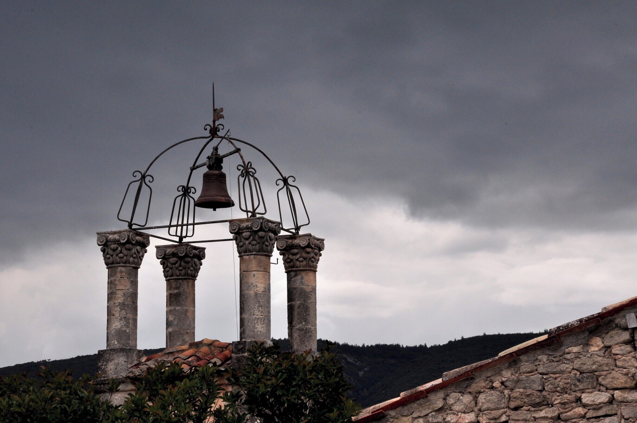 The ruined chateau atop this town once belonged to the Marquis de Sade, but is now owned by Pierre Cardin. We visited on a particularly spooky day.