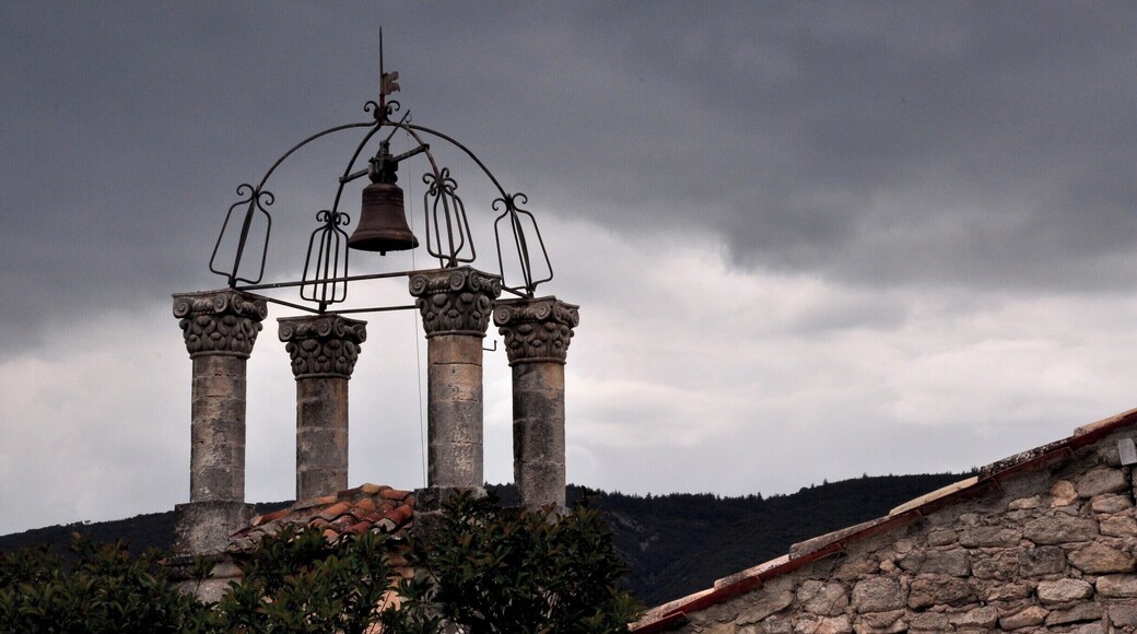 The ruined chateau atop this town once belonged to the Marquis de Sade, but is now owned by Pierre Cardin. We visited on a particularly spooky day.