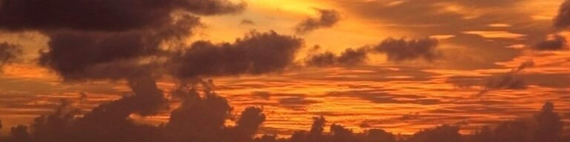 Another beautiful sunset from the beach. This one lasted for nearly an hour, long after the sun disappeared over the horizon.