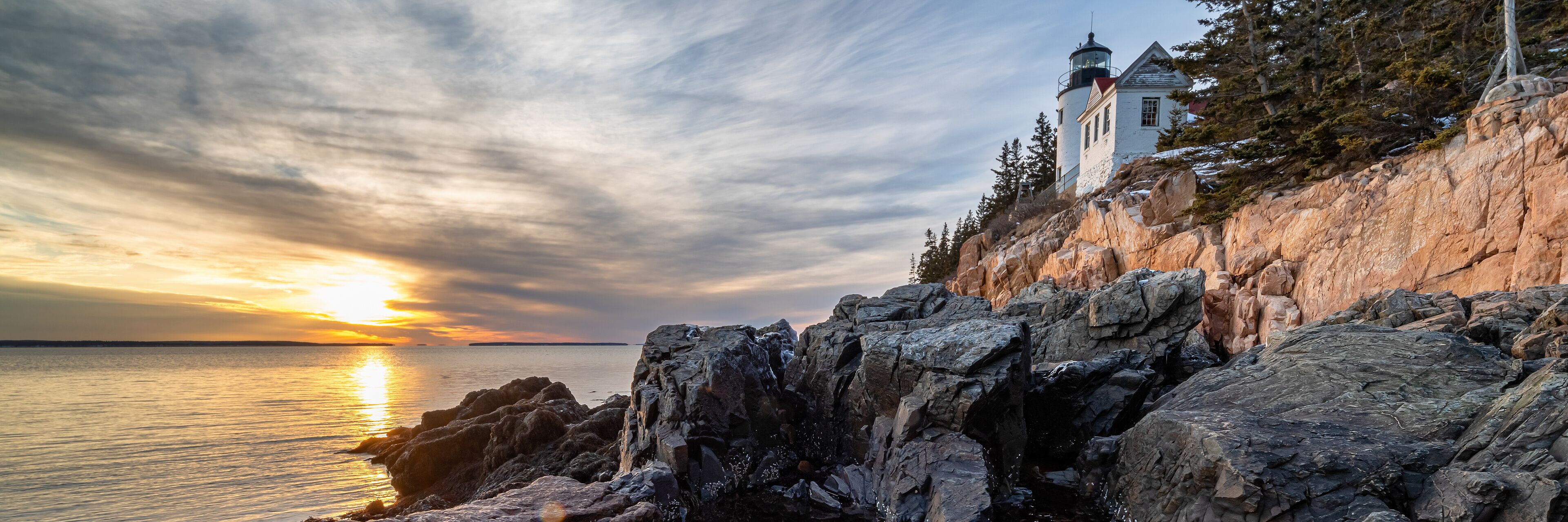  historic landmark Bass Harbor Head Light in Maine, United States