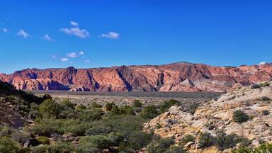 Snow Canyon Views from Jones Bones hiking trail St George Utah Zion’s National Park. USA.