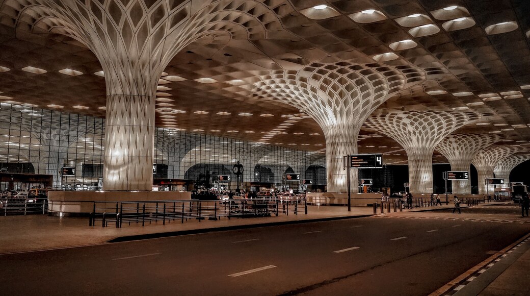 Scenic shot of the Outside part of Mumbai airport departure section