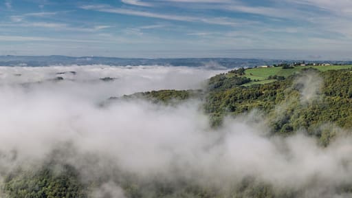 Mer de nuages dans la vallée des Raspes du Tarn