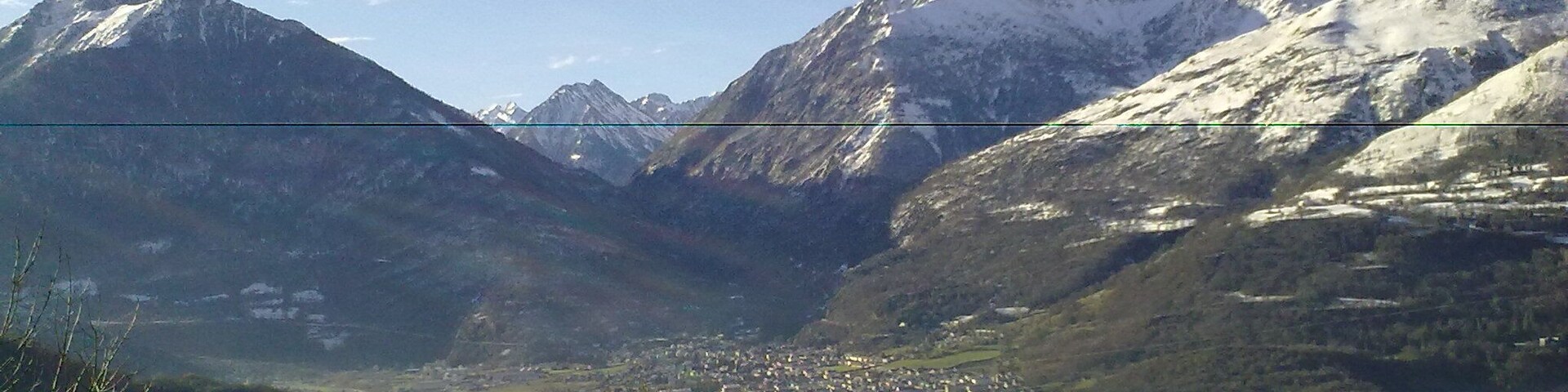 Vue sur la montagne depuis Souin