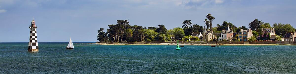 Loctudy as Seen from Ile-Tudy, Brittany