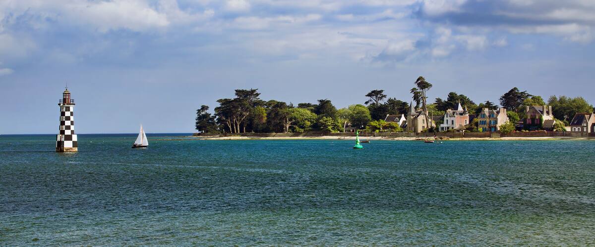 Loctudy as Seen from Ile-Tudy, Brittany