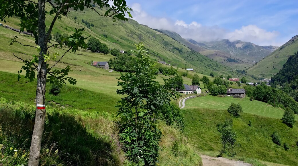 On the GR 10, looking towards the Tourmalet, above Barèges, Hautes-Pyrénées, France.