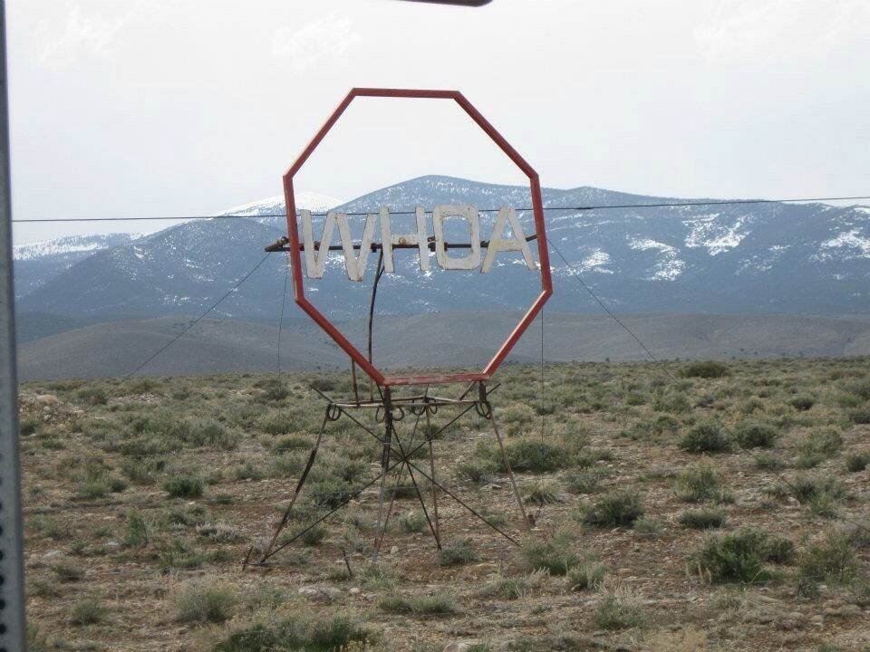 Baker Nevada, when you come into town from cutoff road. This town has a lot of cool little art things like this. #greatbasin #nevada