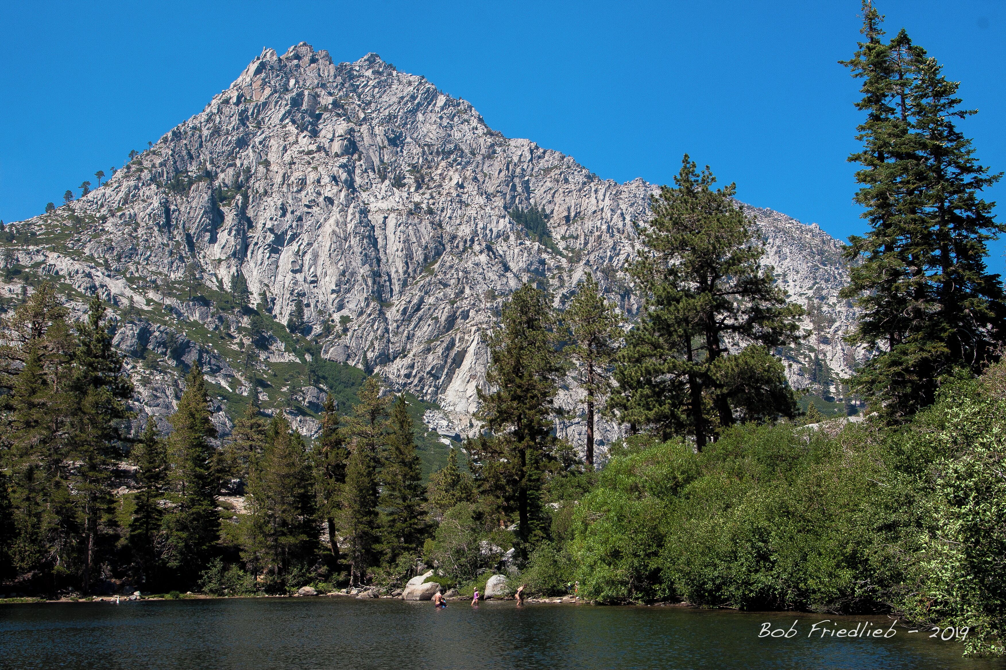 Echo Lake above Lake Tahoe on an afternoon hike. 