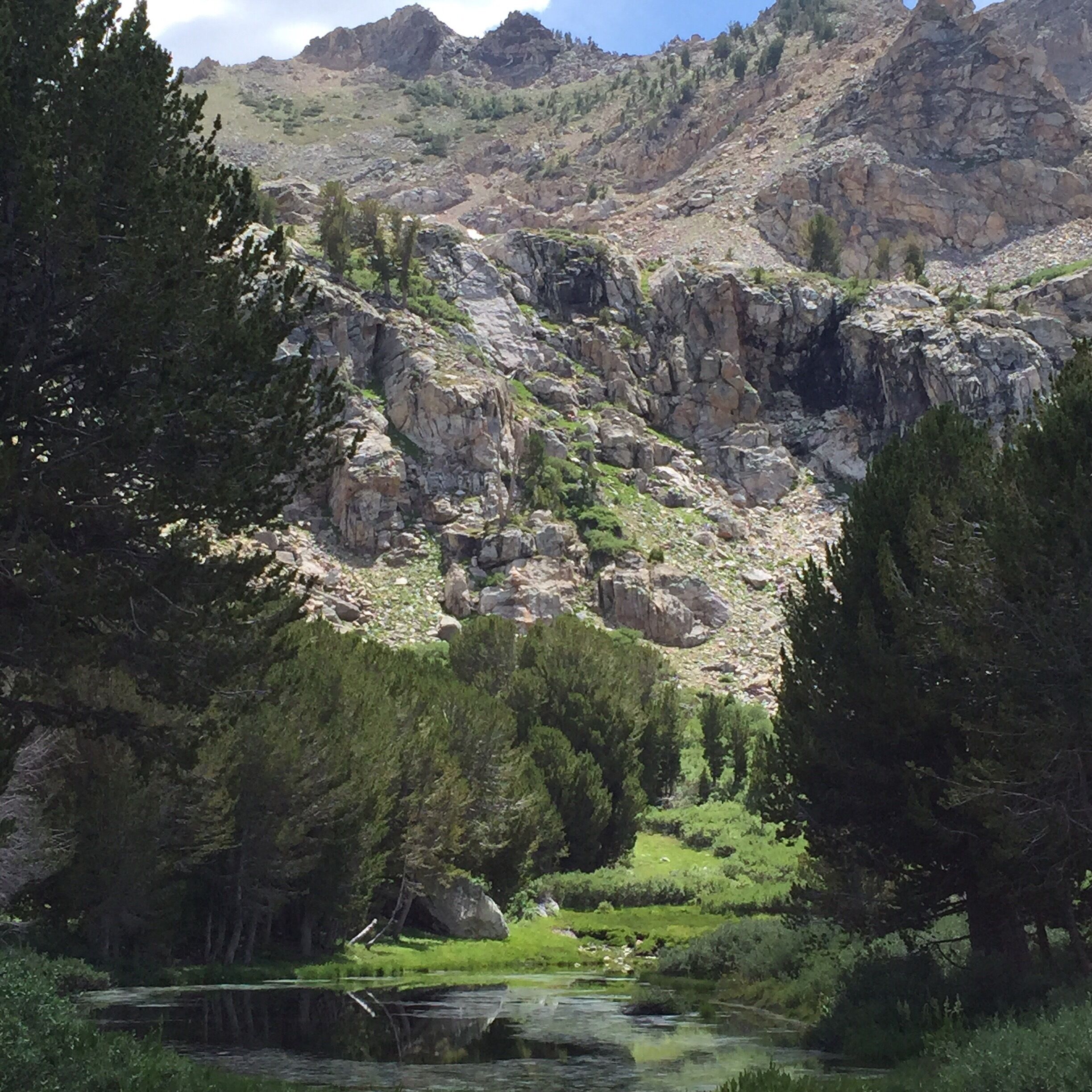#weekendgetaway 

The Ruby Mountains in northeastern Nevada, is one of the most beautiful places on the planet.  This is one of the Dollar Lakes that we passed on our hike to Lamoille Lake.  