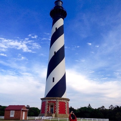 It was a beautiful day to take this photo of this lighthouse on the Outer Banks of North Carolina. #StunningStructures