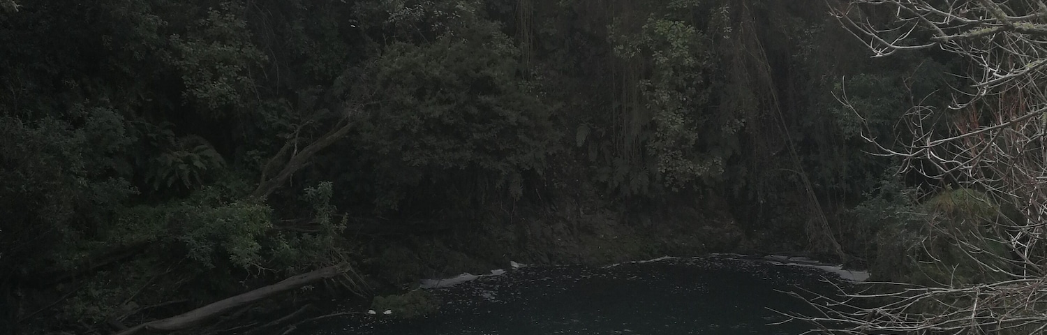 From the top of the falls.