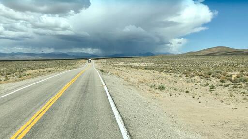 Our travels on Nevada’s backroads continue. This is highway 376 between Tonopah and Austin. #OnTheRoad