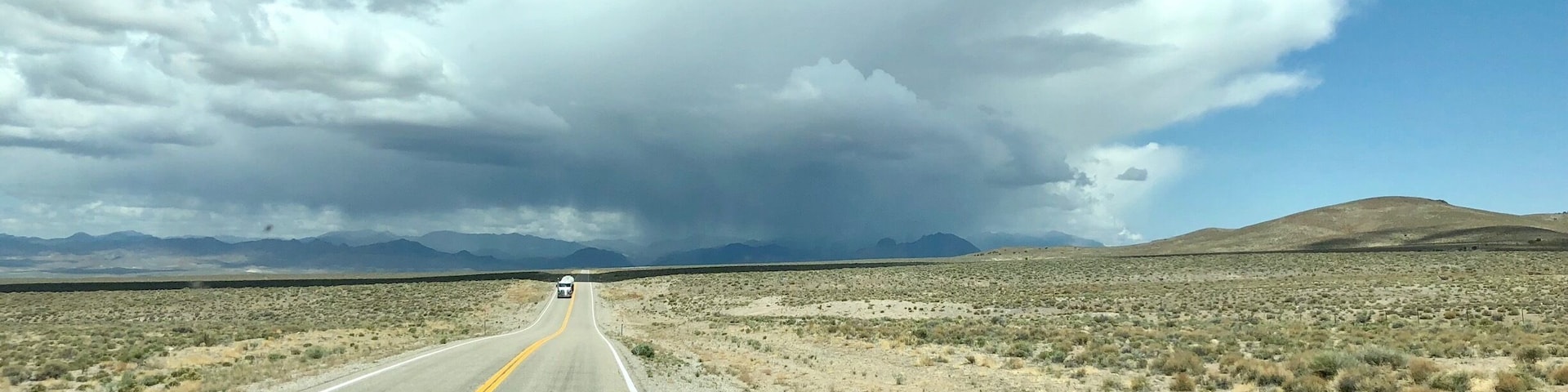 Our travels on Nevada’s backroads continue. This is highway 376 between Tonopah and Austin. #OnTheRoad