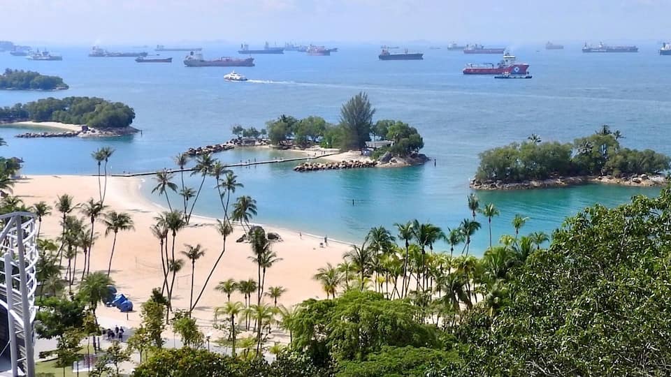 Beach at Sentosa Island, Singapore, taken from the Fort Siloso Skywalk. (February 2017)
#Trovember