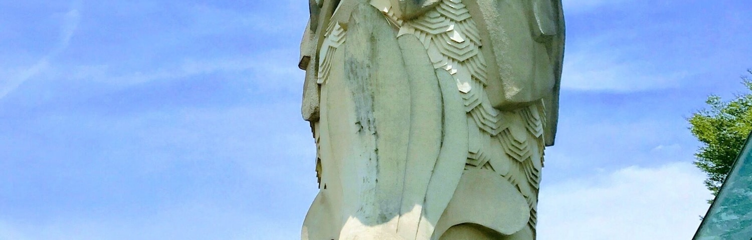 The only merlion in Singapore where you can climb up for the view