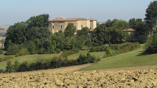 This building is indexed in the Base Mรฉrimรฉe, a database of architectural heritage maintained by the French Ministry of Culture, under the reference PA32000012 .